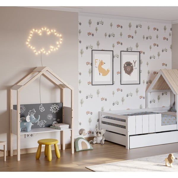 Dječji radni stol od masivnog bora 40x100 cm Roxana – Marckeric-image-1