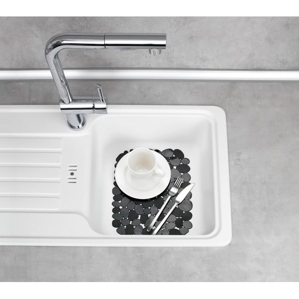 Crna zaštitna podloga za sudoper Wenko Kristall Stone-image-1