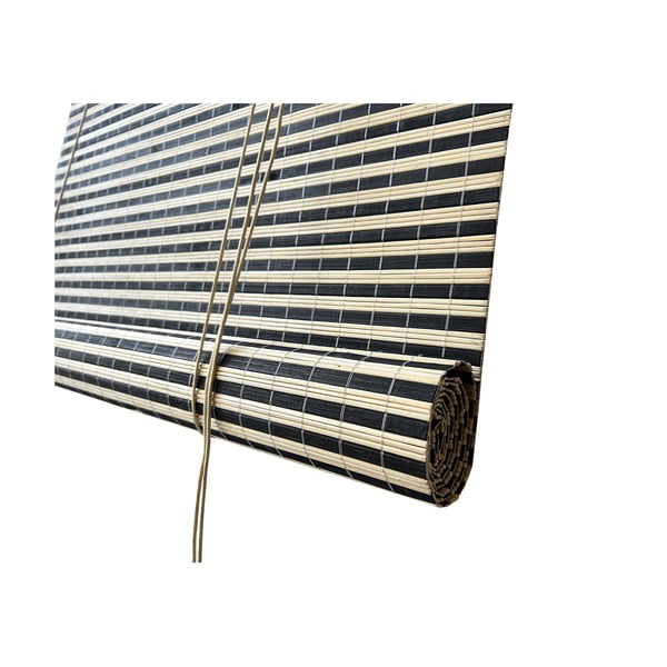 Crna/u prirodnoj boji rolete  od bambusa 150x160 cm Vela – Gardinia-image-2