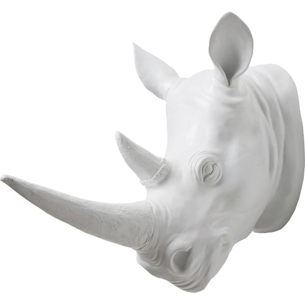 Bijeli zidni ukras Kare Design nosorog