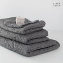 Tamno sivi ručnici i kuhinjske krpe u setu od 3 kom Honeycomb - Linen Tales