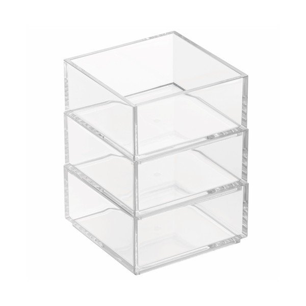 Set od 3 InterDesign Clarity Stacker kutije za pohranu-image-3
