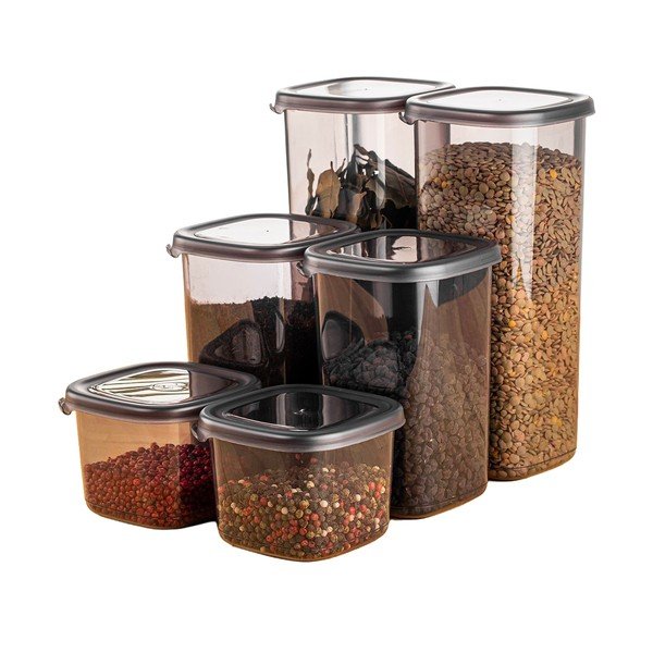 Posude za namirnice u setu 6 kom za čuvanje hrane Fresco – Hermia