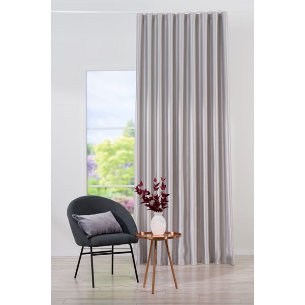 Zavjesa s kukama u srebrnoj boji 140x260 cm Canyon – Mendola Fabrics