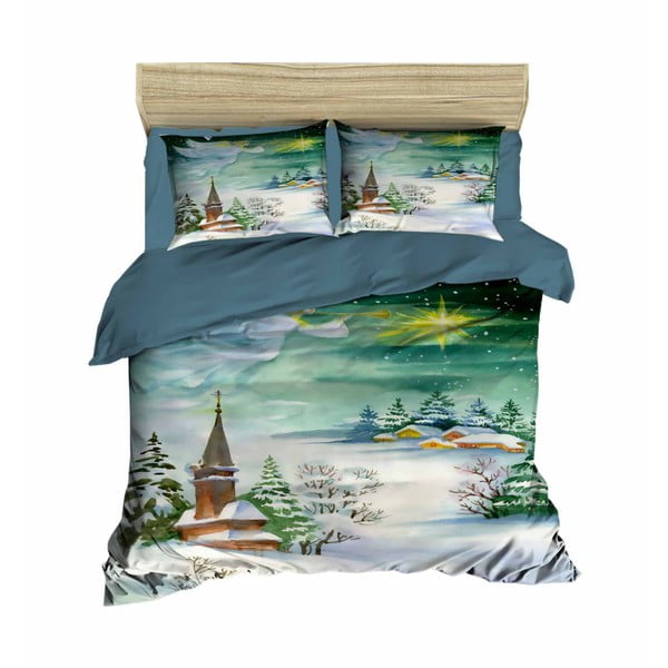 Božićna posteljina za bračni krevet sa Jacopo plahtama, 160 x 220 cm