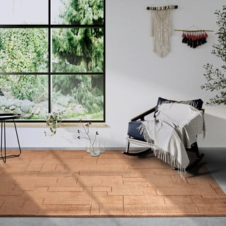 Smeđi ručno rađen vuneni tepih 160x230 cm Wilhelmine – Villeroy&Boch