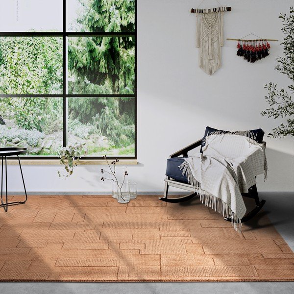 Smeđi ručno rađen vuneni tepih 120x170 cm Wilhelmine – Villeroy&Boch-image-1
