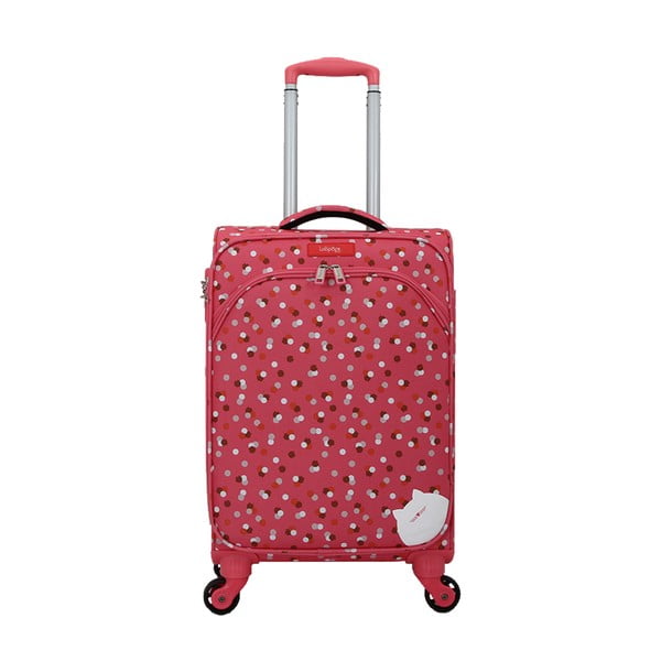 Ružičasti kofer na četiri kotača Lollipops Rubby