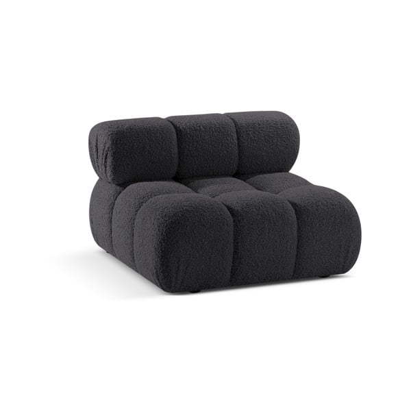 Antracitno siva modularna sjedeća garnitura od bouclé tkanine (srednji modul ) Bellis – Micadoni Home-image-3
