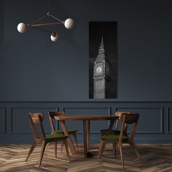 Slika Styler Canvas Silver Big Ben, 45 x 140 cm-image-1