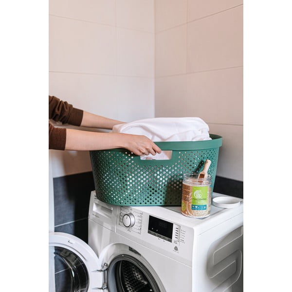 Zelena košara za rublje Curver Infinity Hamper, 40 l-image-1