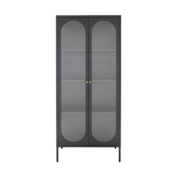 Crna metalna vitrina 80x180 cm Adelaide – House Nordic