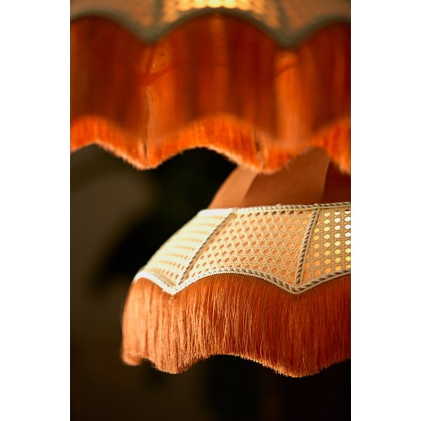 Narančasta viseća svjetiljka s tekstilnim sjenilom ø 40 cm Mizia – Light & Living-image-1