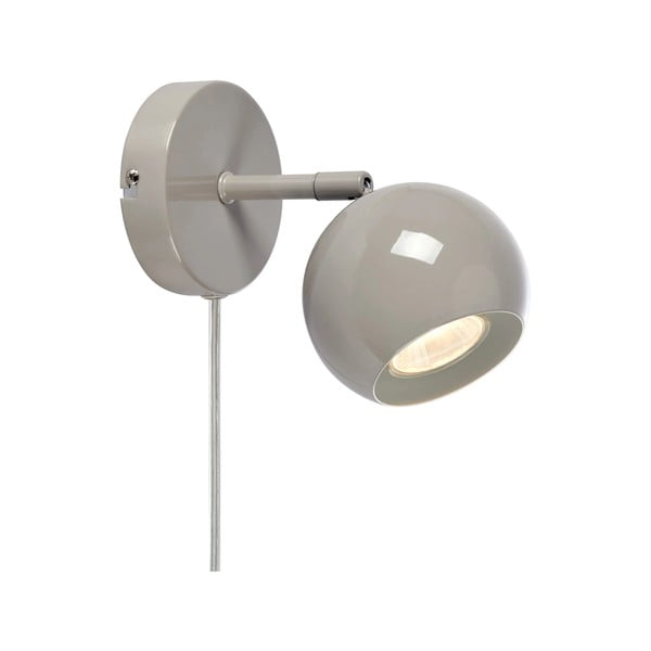 Sivo-bež zidna lampa s utikačem Pop – Markslöjd