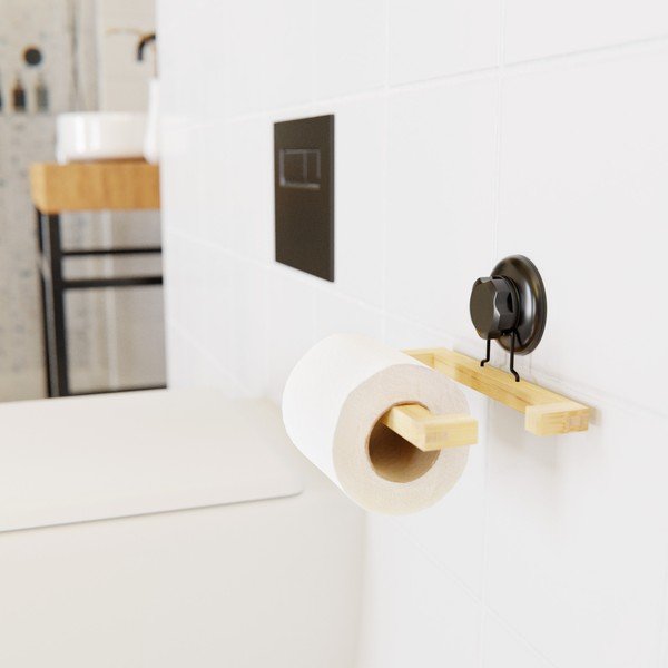 Samodržeći držač za toaletni papir od bambusa Compactor Bestlock SPA-image-1