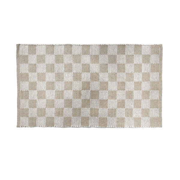 Periv tepih od mješavine pamuka u prirodnoj boji 50x80 cm Jenna – douceur d'intérieur