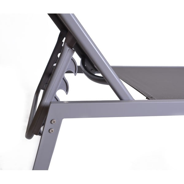 Set od 2 sive metalne vrtne ležaljke Bari - Rojaplast-image-4