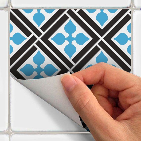 Set od 30 zidnih naljepnica Ambiance Azulejos Talia, 15 x 15 cm-image-1