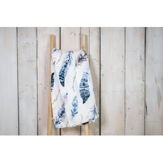 Bijela deka od mikropliša 200x150 cm Feather - My House