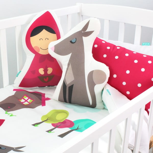 Dječje pamučne navlake za pokrivač i jastuk Mr. Fox baka, 100 x 120 cm-image-2