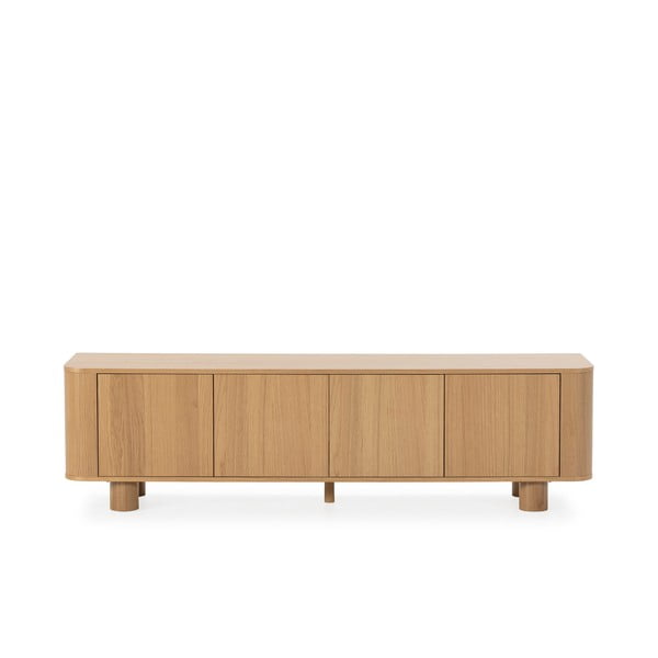 TV komoda u dekoru hrasta u prirodnoj boji 180x50,5x40 cm Padoc – MOME