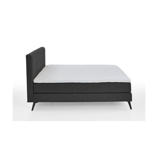 Antracitno sivi boxspring krevet 160x200 cm ANCONA – Meise Möbel-image-2