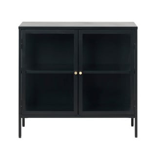 Crna vitrina Unique Furniture Carmel, duljina 90 cm