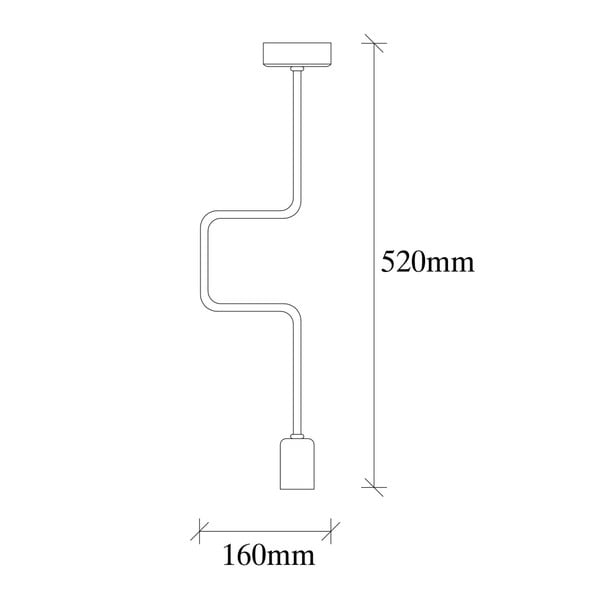 Crna metalna viseća svjetiljka Opviq lights Joshua-image-3