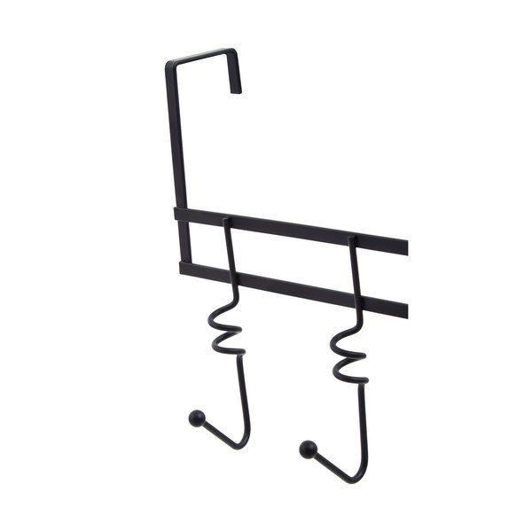 Crna metalna vješalica za vrata 46 cm Jaxen – Premier Housewares-image-1