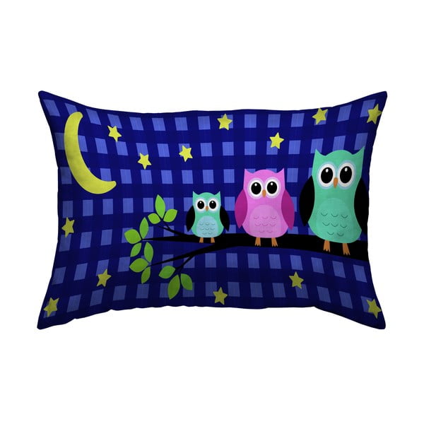 Noćni jastuk Pady Owls, 40x40 cm