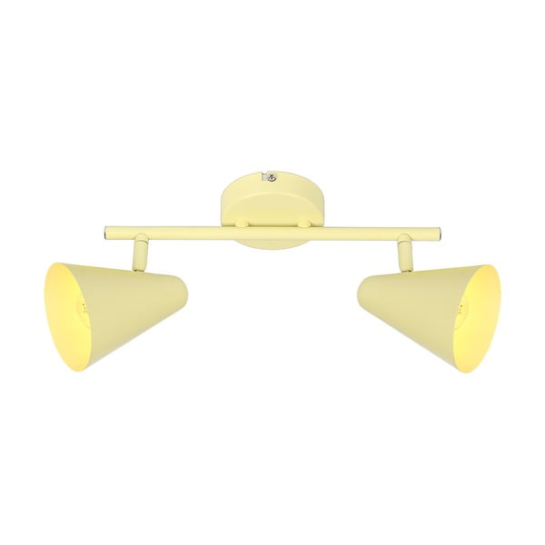 Žuta  stropna svjetiljka s metalnim sjenilom 42x10 cm Amor – Candellux Lighting