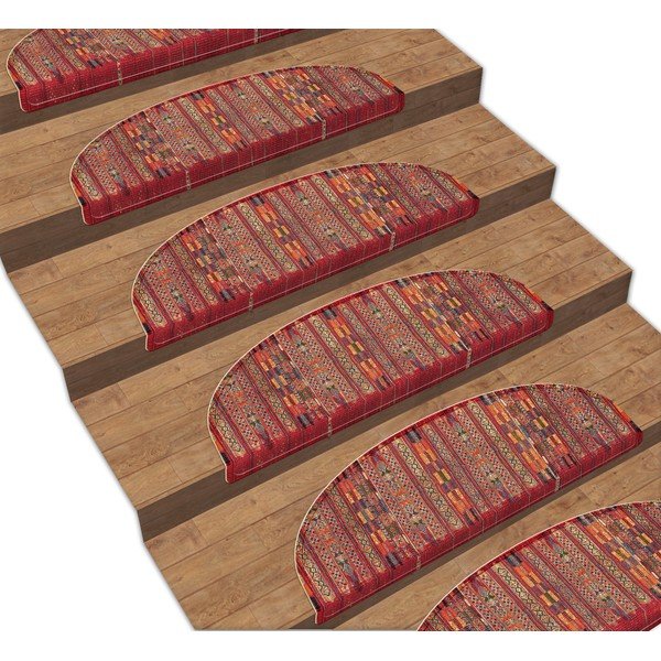 Crveni tepisi za stepenice u setu od 16 kom Anatolia - Vitaus, 65 x 20 cm-image-1