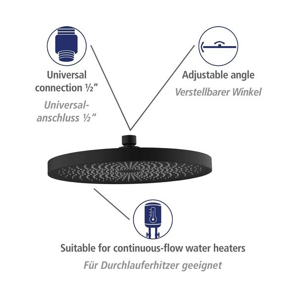 Glava za tuš ø 26 cm Soft Water - Wenko-image-4