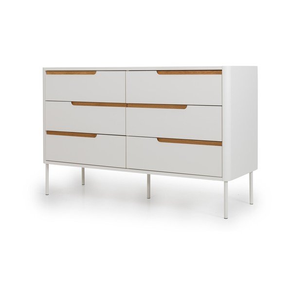 Bijela komoda Tenzo Switch, 130 x 83 cm-image-3