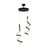 Crna metalna LED viseća svjetiljka ø 25 cm Hilton – Squid Lighting