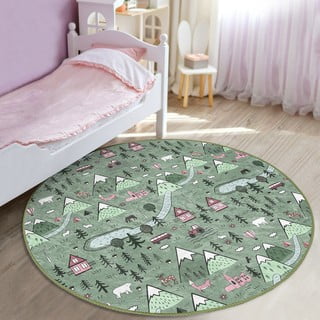 Zeleni dječji tepih ø 100 cm Comfort – Mila Home