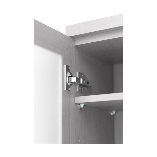 Bijeli kupaonski ormarić od hrastovog drveta Wireworks Mezza-image-4