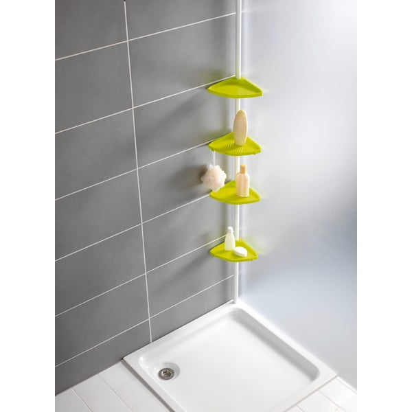Žuta teleskopska tuš polica Wenko Compact-image-3