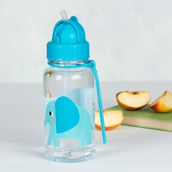 Plava/tirkizna dječja boca od tritana 500 ml Elvis the Elephant – Rex London-image-1