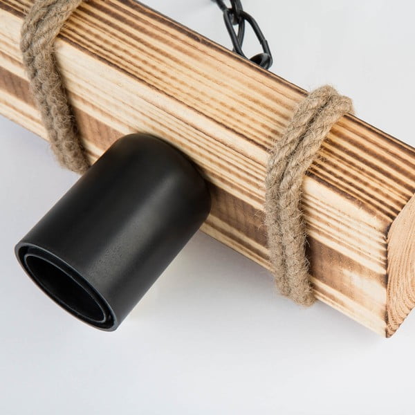 Stropna lampa u crnoj prirodnoj boji 10x20 cm - Squid Lighting-image-1