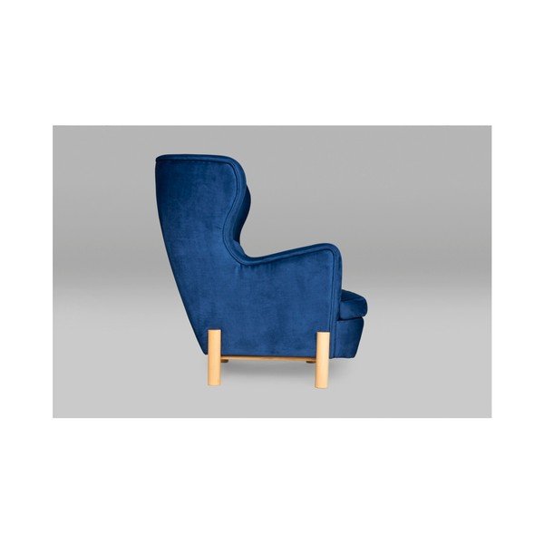 Tamnoplava fotelja SKANDICA Ingrid Navy Blue-image-1