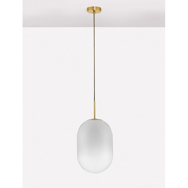 Bijela/u zlatnoj boji staklena viseća svjetiljka ø 24 cm Chrysi – Nova Luce-image-4