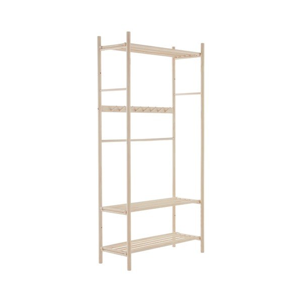 Set za hodnik od masivnog bora u svijetloj prirodnoj boji 100x200x40 cm Woodley – Jotex