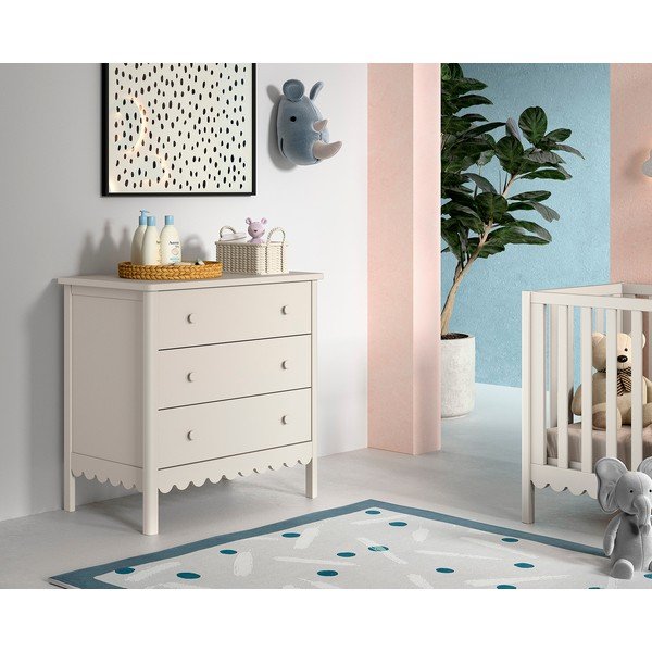 Bež dječja komoda 89x90x55 cm Swingo – Vipack-image-1