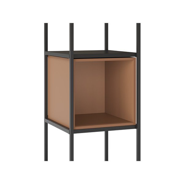 Crna/ciglasta biblioteka 36x179 cm Anya – Marckeric-image-4