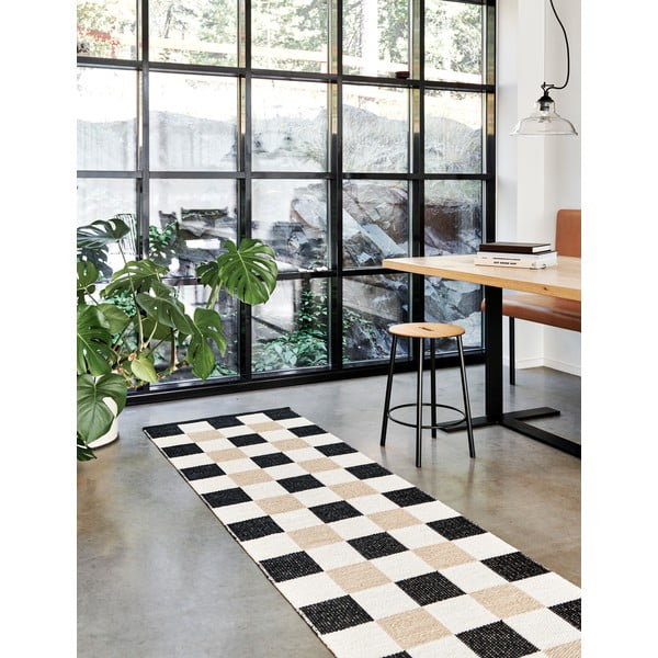 Crna/krem unutarnja i vanjska staza 70x160 cm Pix Black Vanilla – Pappelina-image-1