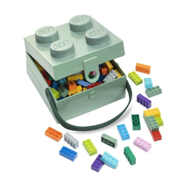Svijetlo zelena kutija za pohranu sa ručkom LEGO®-image-2