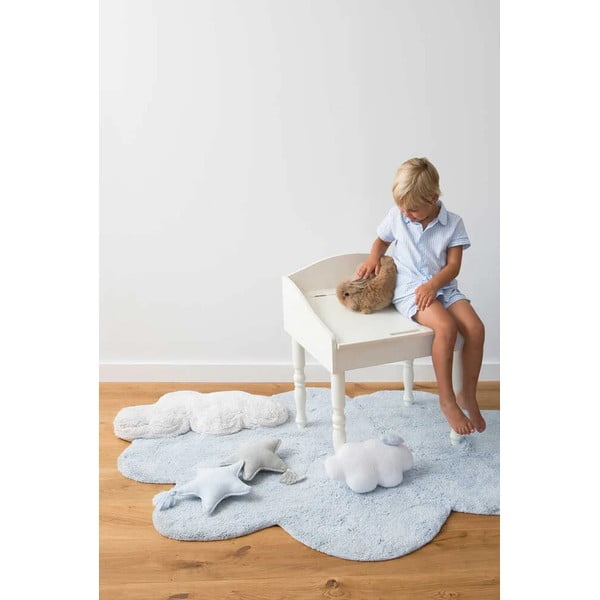 Svijetlo plavi periv/ručno rađen pamučan dječji tepih 70x100 cm Mini Dream – Lorena Canals-image-4