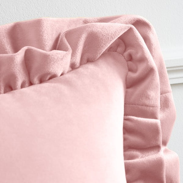 Ukrasni jastuk od samta 43x43 cm Velvet Double Frill – Catherine Lansfield-image-2