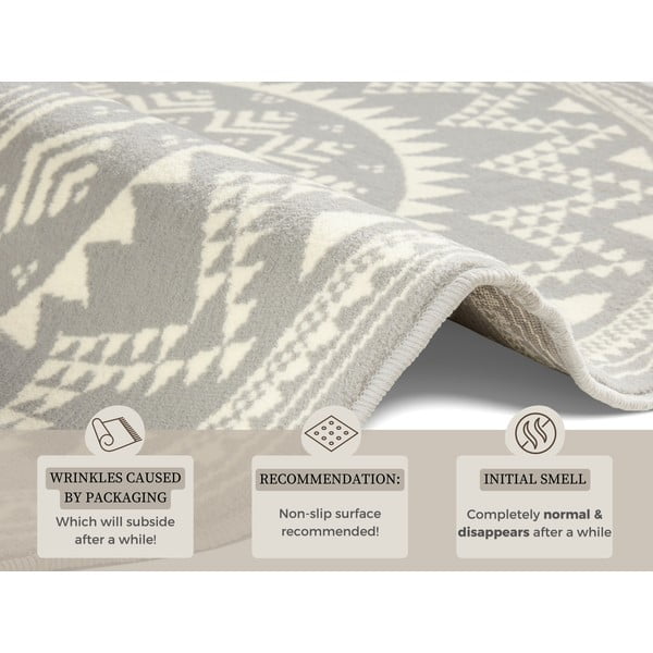 Sivi tepih Hanse Home Celebration Valencia, ⌀ 140 cm-image-4